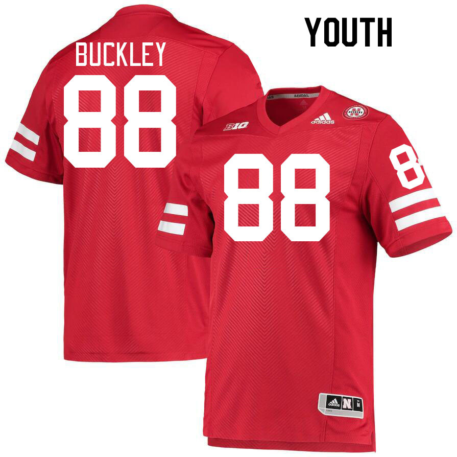 Youth #88 Ru'Quan Buckley Nebraska Cornhuskers College Football Jerseys Stitched Sale-Red